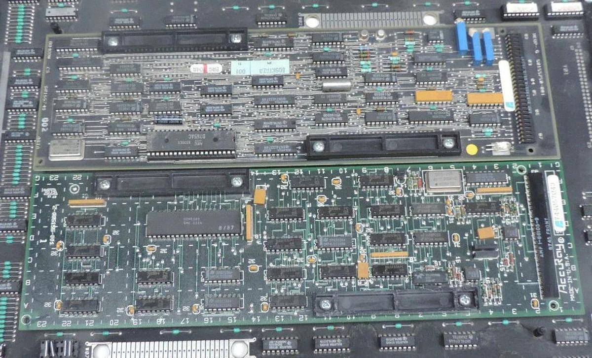 Used HONEYWELL 60162993-001 CIRCUIT BOARD W/ ABB 60155750-001 & ACCURAY 2-085155-001