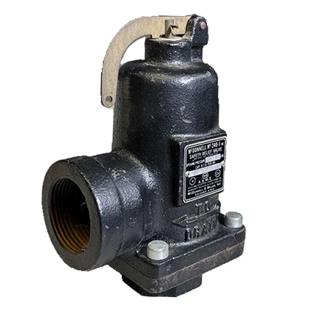 Used NEW McDONNELL No. 240-1 / 2401 SAFETY RELIEF VALVE 30LBS 91000BTU PER HOUR