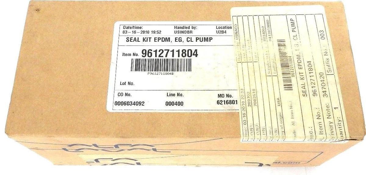 Used NIB ALFA LAVAL 9612711804 SEAL KIT EPDM, EG, CL PUMP