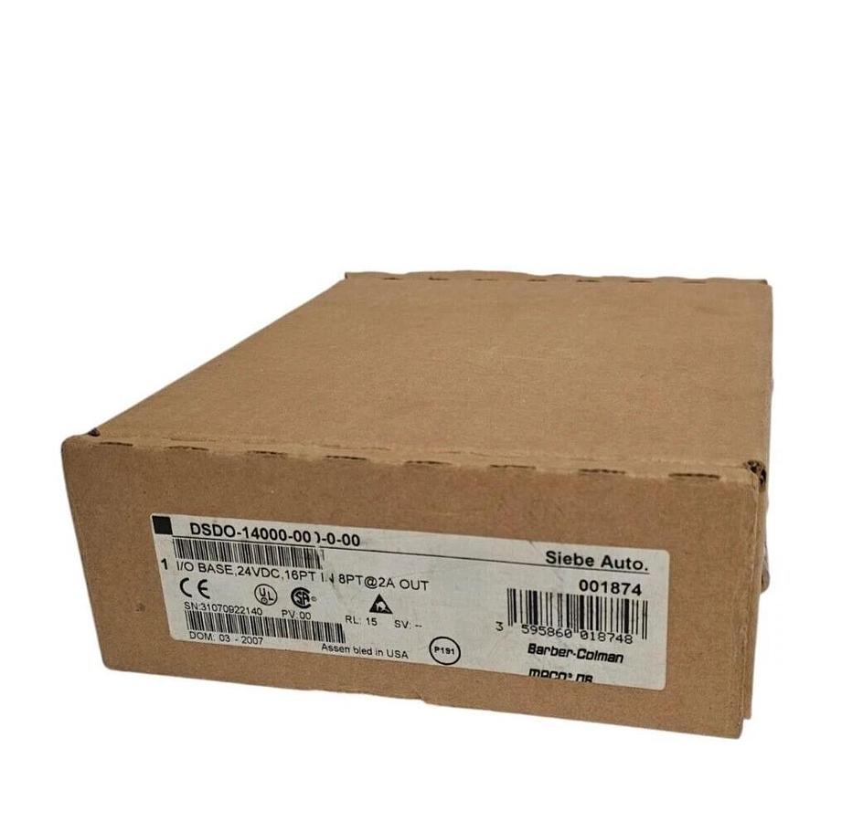 Used BARBER-COLMAN DSDO-14000-000-00-0 1/O BASE, 24VDC, 16PT IN DSDO14000000000