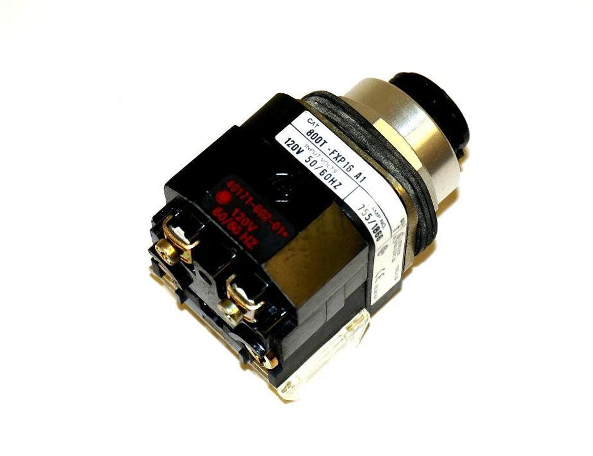 NIB ALLEN BRADLEY 800T-FXJP16RA1 PUSHBUTTON SER. T 120V, 50/60HZ 800TFXJP16RA1