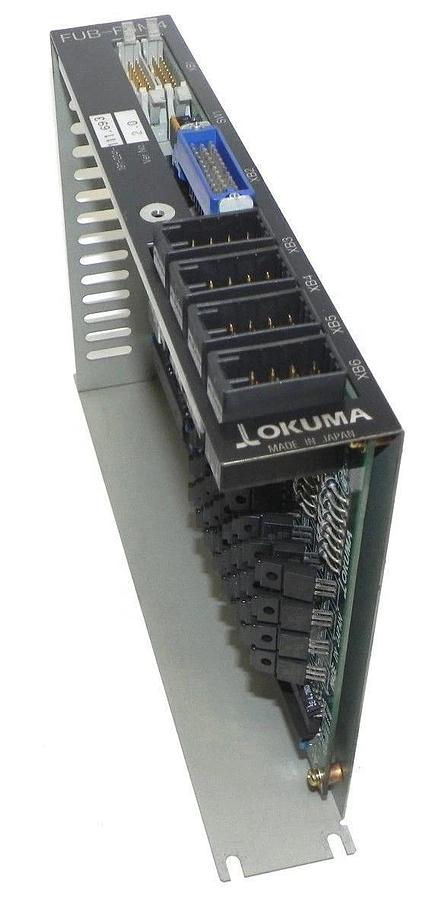 Used OKUMA E4809-045-174 PC BOARD W/MULTIPLE COMPONENTS FUB-P4M4, 1911-2241-111.693