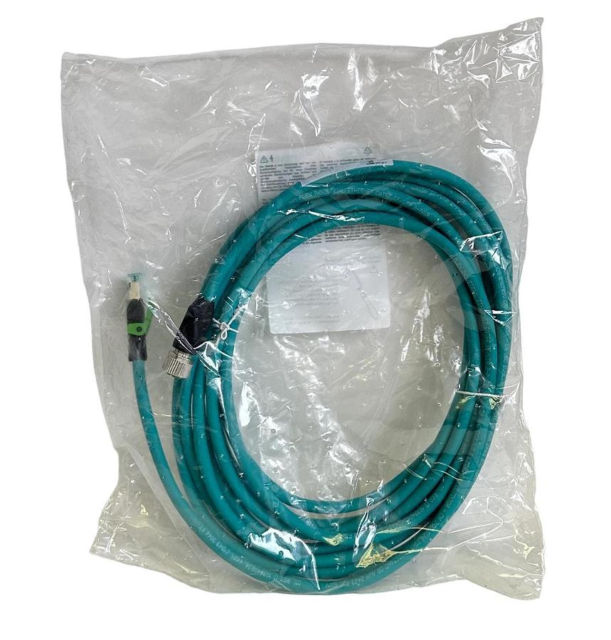 Used NEW MURR ELEKTRONIK 7700-44621-S4U0500 / 770044621S4U0500 M12 FEMALE RJ45 Enet