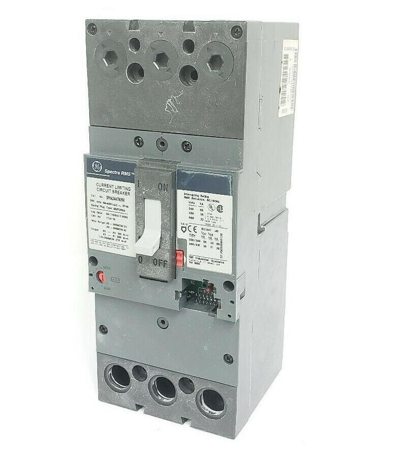 Used GE SFHA24AT0250 SPECTRA RMS CURRENT LIMITING CIRCUIT BREAKER 250AMP 480VAC 2POLE