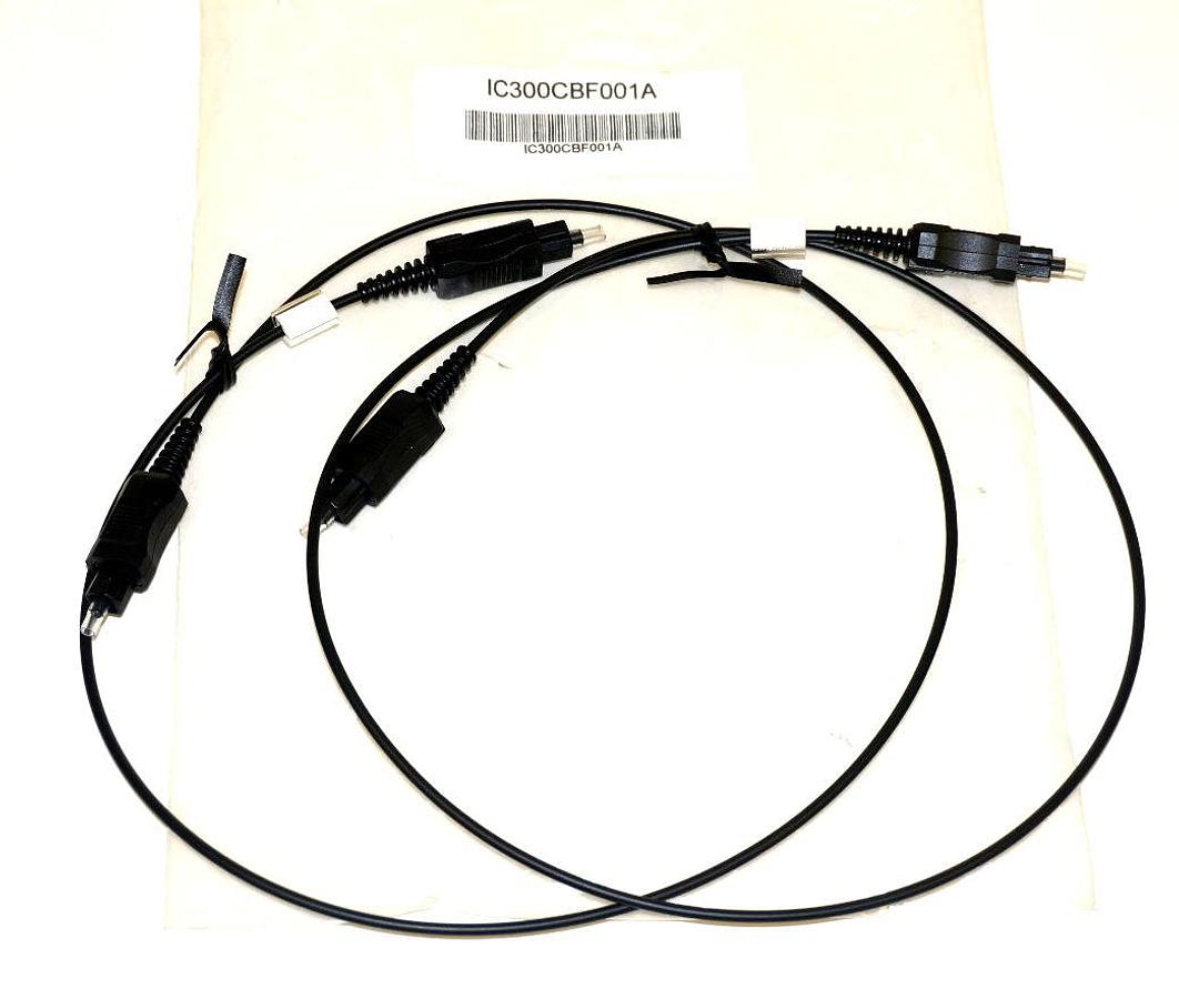 Used NEW FANUC IC300CBF001A FOX FIBER CABLE PAIR, 1.0M LENGTH IC300CBF001