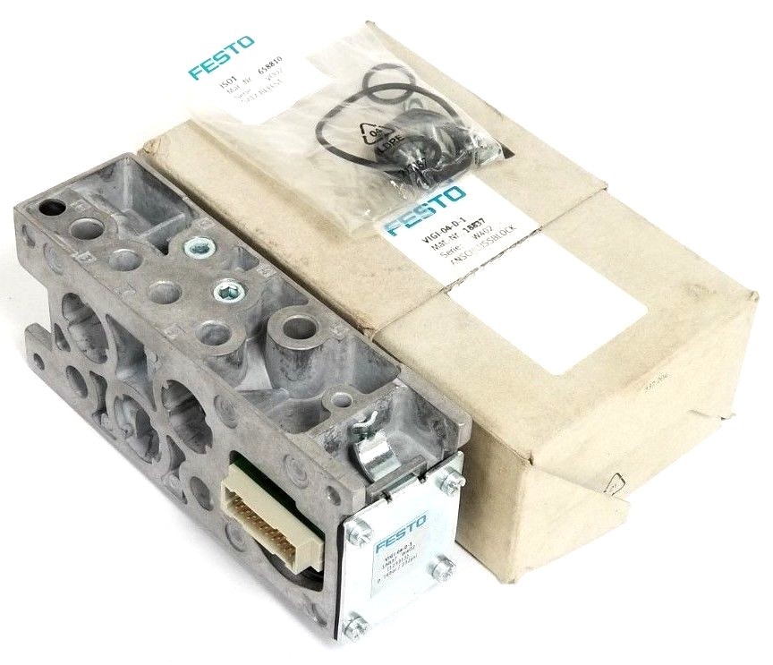 Used NIB FESTO VIGI-04-D-1 VALVE MANIFOLD 18837 SER. W402 VIGI04D1