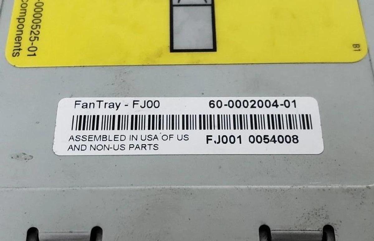 Used BROCADE FJ00 FAN TRAY 60-0002004-01, FJ001 0054008, FANTRAY-FJ00
