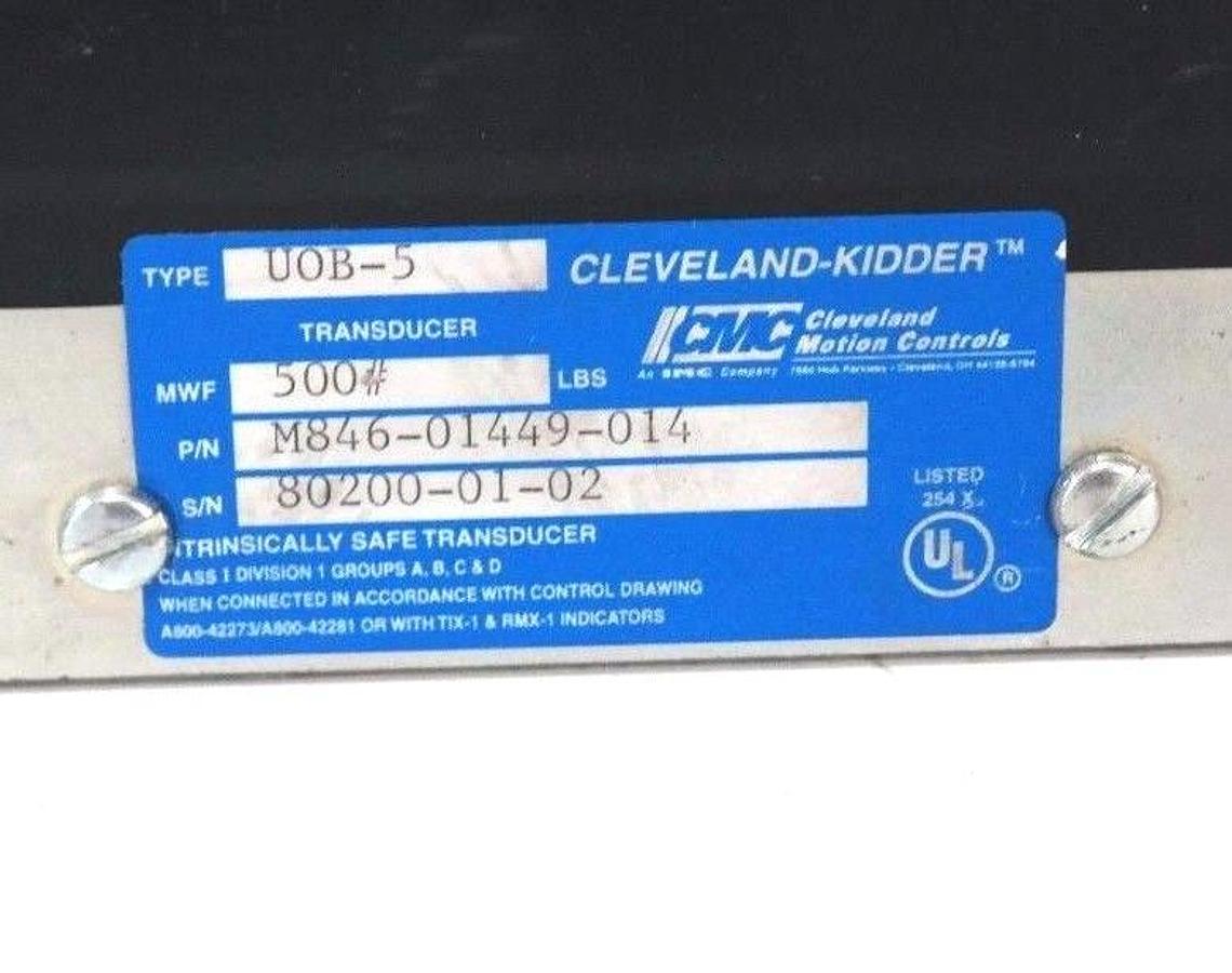Used NEW CLEVELAND-KIDDER P/N M846-01449-014 TYPE UOB-5 TRANSDUCER M84601449014