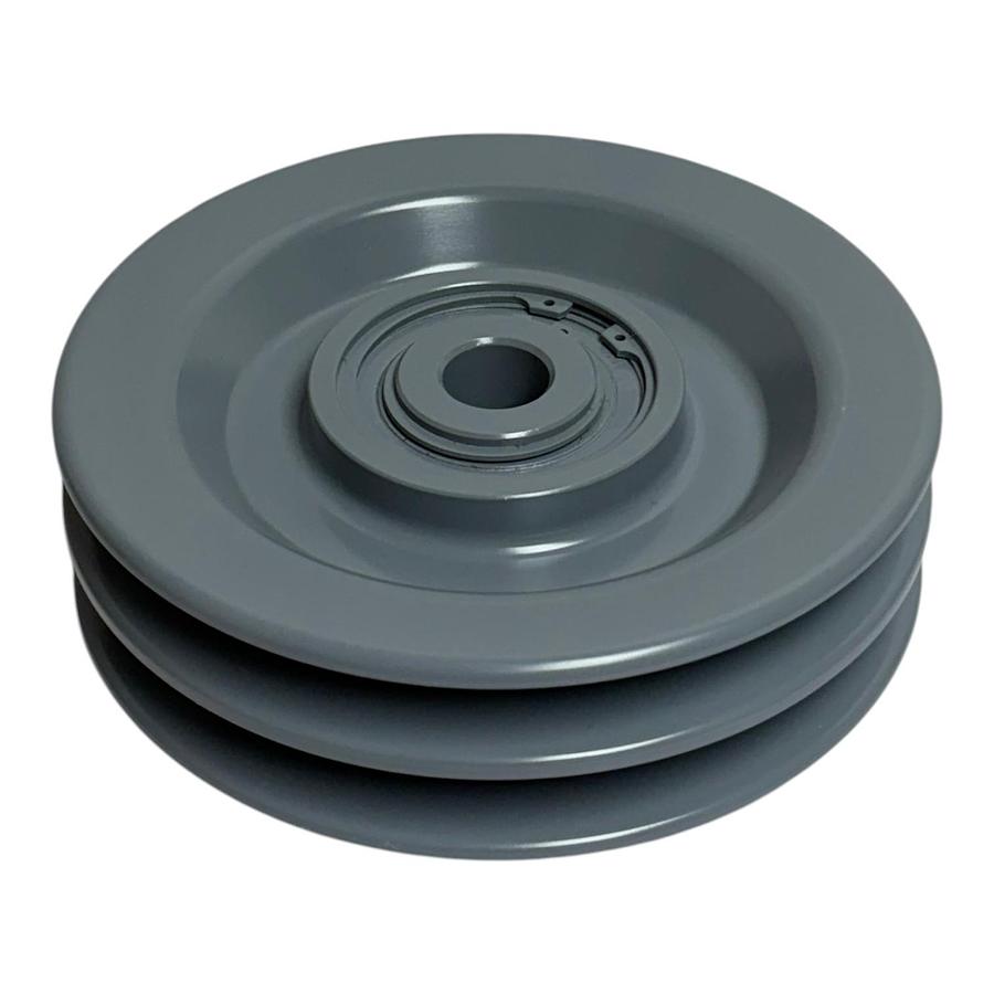 Used Custom Threading Systems 2 Groove Rope Sheave 1-1/4" Bore Industrial Pulley