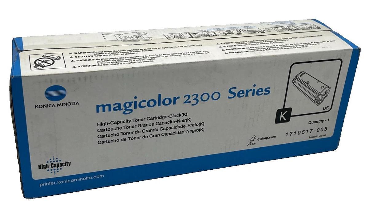 Used NEW Konica Minolta Magicolor 2300 Series K Black High-Capacity Toner 1710517-005