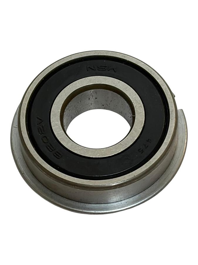 Used Lot of 5 NSK 6202V Deep Groove Ball Bearings Flanged with Snap Ring