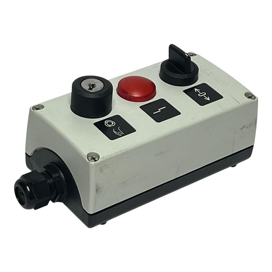 Used Siemens SIRIUS 3SF5813-0AZ AS-Interface 3-Button Control Station Enclosure AS-i