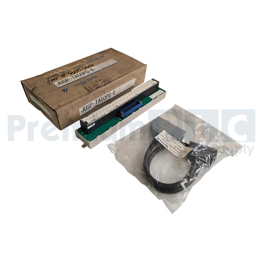 Used YASKAWA JUSP-TA50PG-E CONNECTOR TO TERMINAL INTERFACE UNIT W/0.5m CABLE NSMP