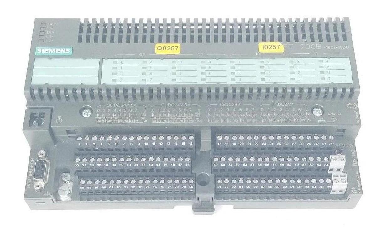 Used SIEMENS ET 200B-16DI/16DO MODULE 6ES7 133-0BL00-0XB0, 6ES7 193-0CB10-0XA0