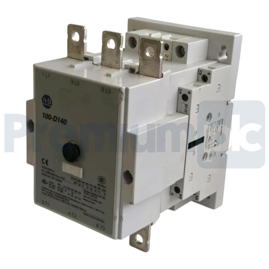 Used Allen Bradley 100-D140D11 /B IEC Contactor 3PH 140A 600V 110/120V-Coil 100-D140