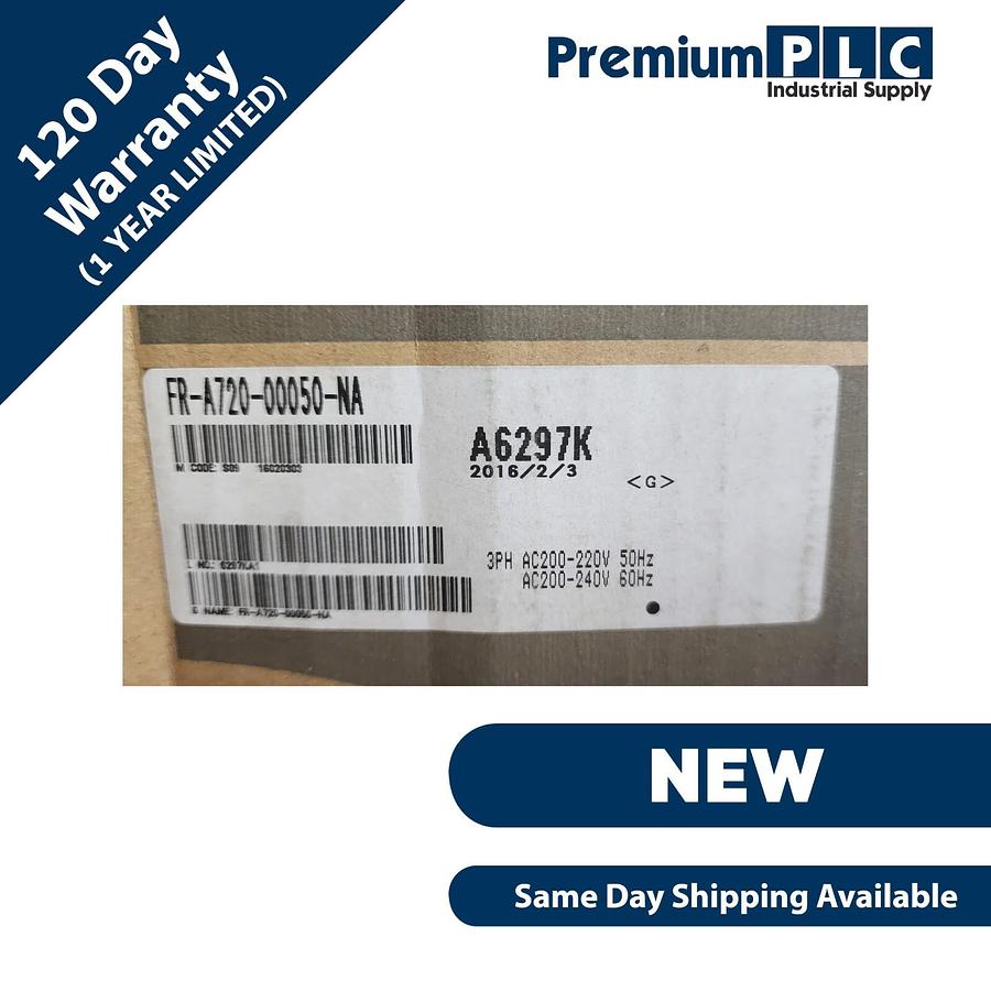Used NEW MITSUBISHI FR-A720-00050-NA FREQROL FR-A700 VFD INVERTER 5A / 0.75kW / 1HP