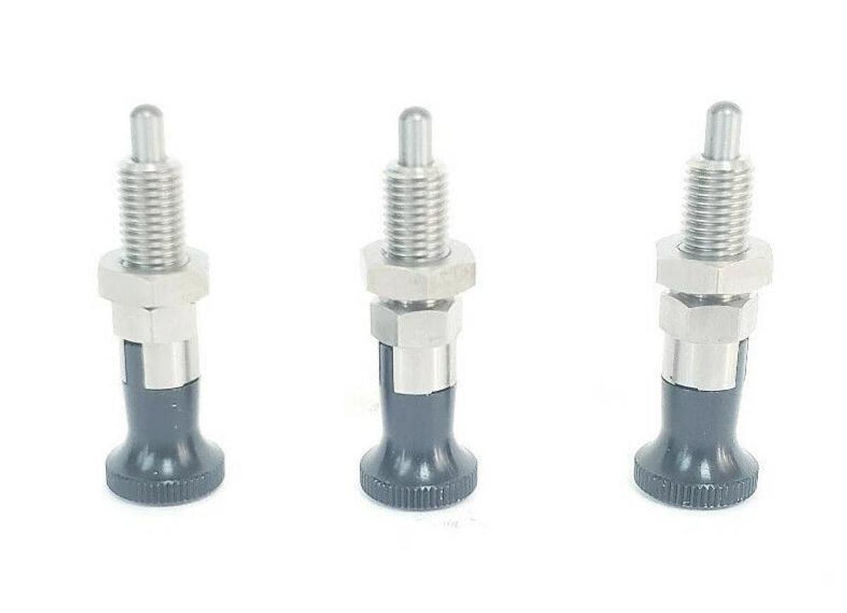 Used LOT OF 3 NEW MISUMI SXYKN8L INDEXING PLUNGERS THREAD DIA. 8MM STROKE 6MM