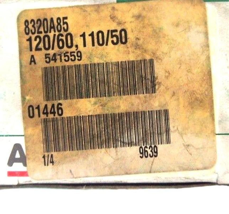Used NIB ASCO 8320A85 SOLENOID VALVE 1/4'' PIPE, 110-120V, 50/60HZ, 40 PSI