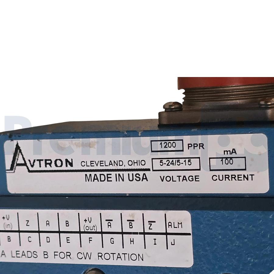 Used Avtron AV485-NXS8Z8ZL000 SMARTach II Incremental Encoder 1200PPR 5-24VDC NEW