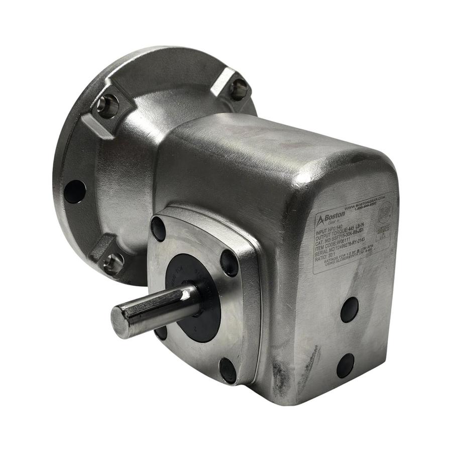 Used Boston Gear SSF715-30K-B5-JS1 | W06111 Washdown SS Speed Reducer S/R 30:1 NSNP
