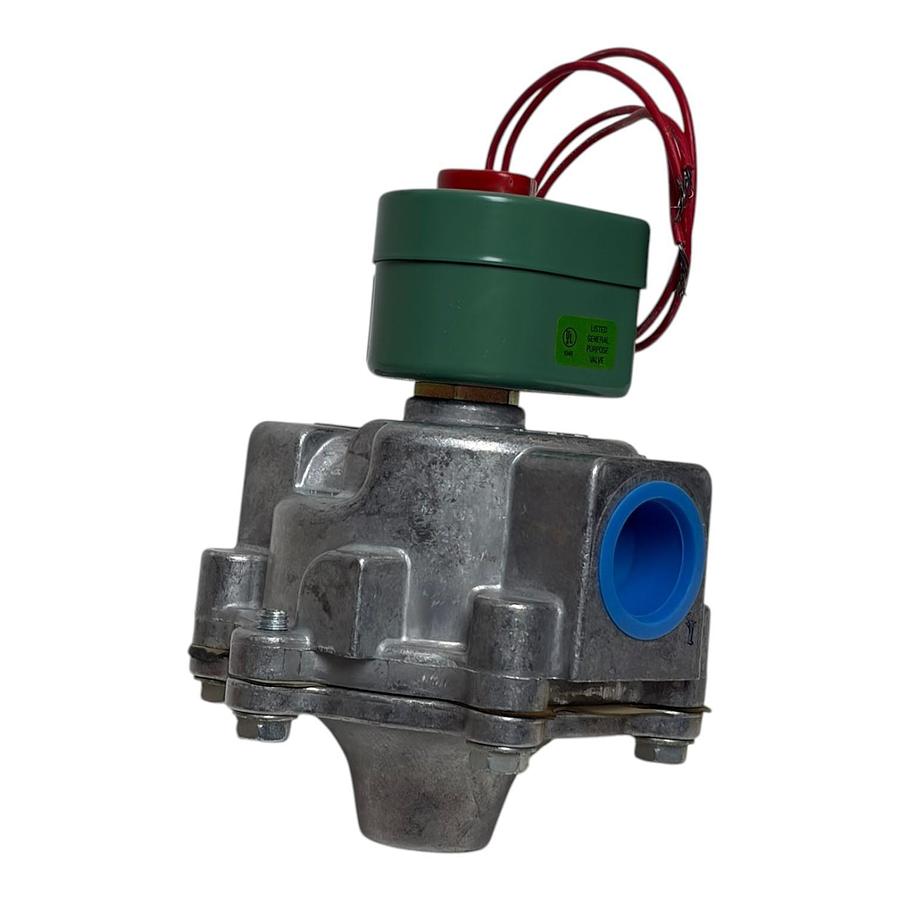 Used ASCO RedHat 8215C53 2-Way Normally Open 1-1/4" NPT Gas Solenoid Valve 120VAC