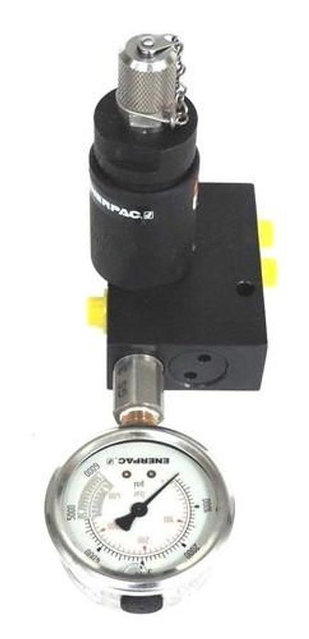 Used NIB ENERPAC MV722B PO CHECK VALVE W/ ACL22A ACCUMULATOR