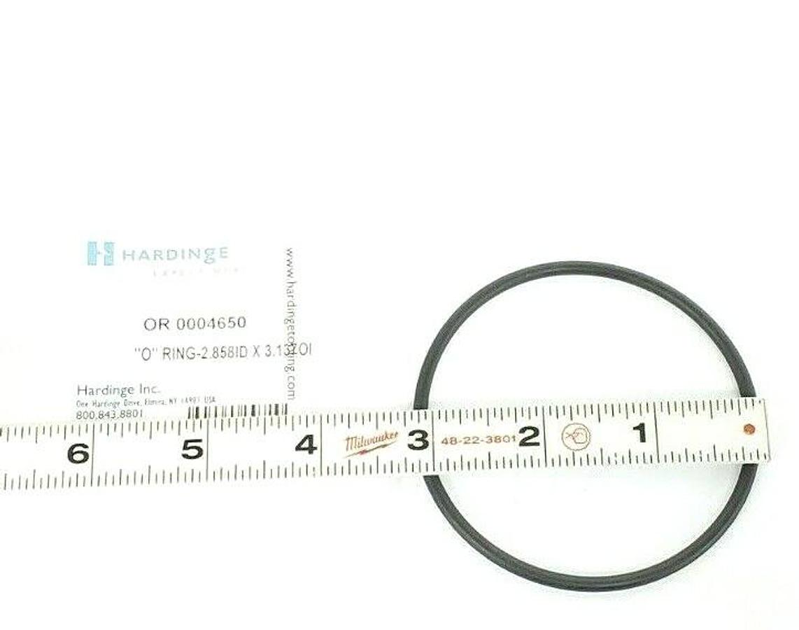NEW HARDINGE OR 0004650 "O" RING 2.858 I.D. X 3.13 O.D.