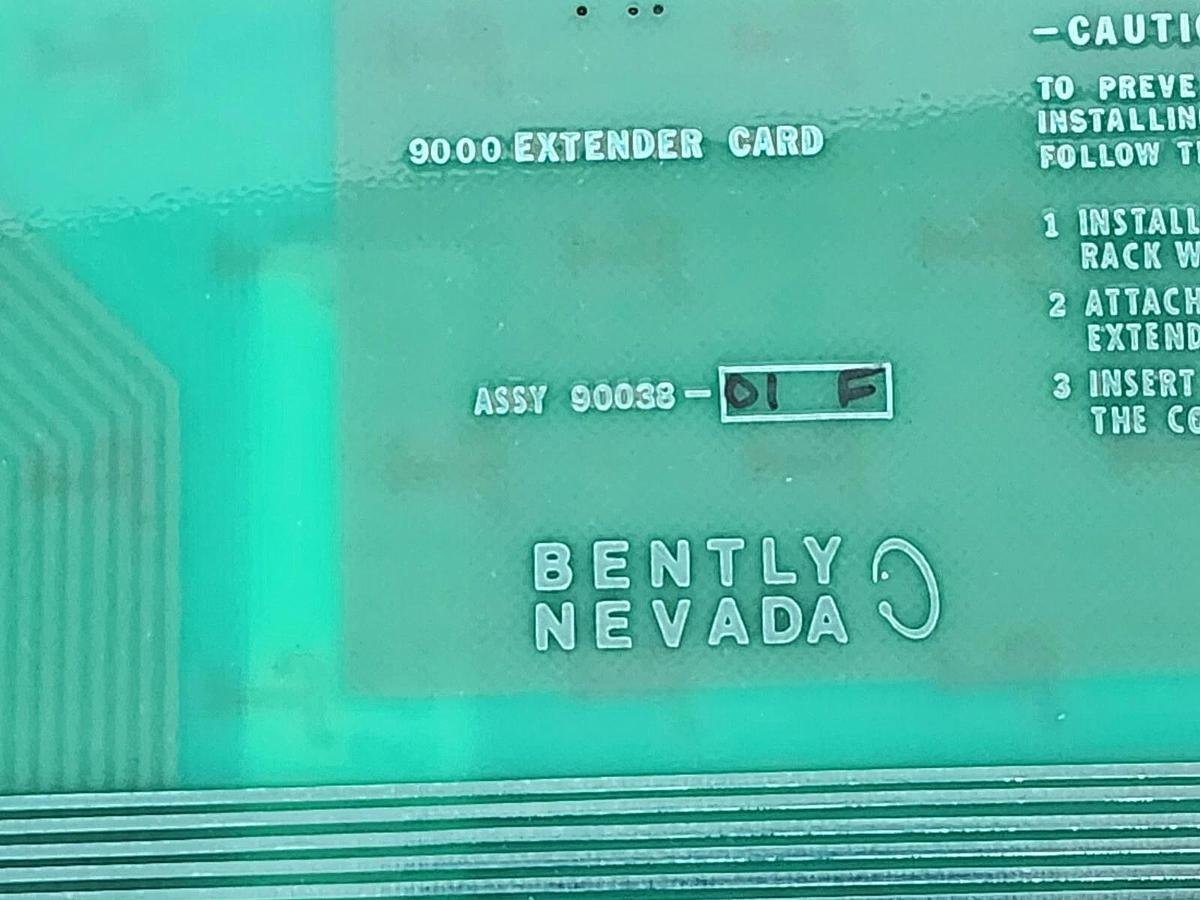 Used BENTLY NEVADA 90038-01F EXTENDER CARD 90038-01 F, 9003801F