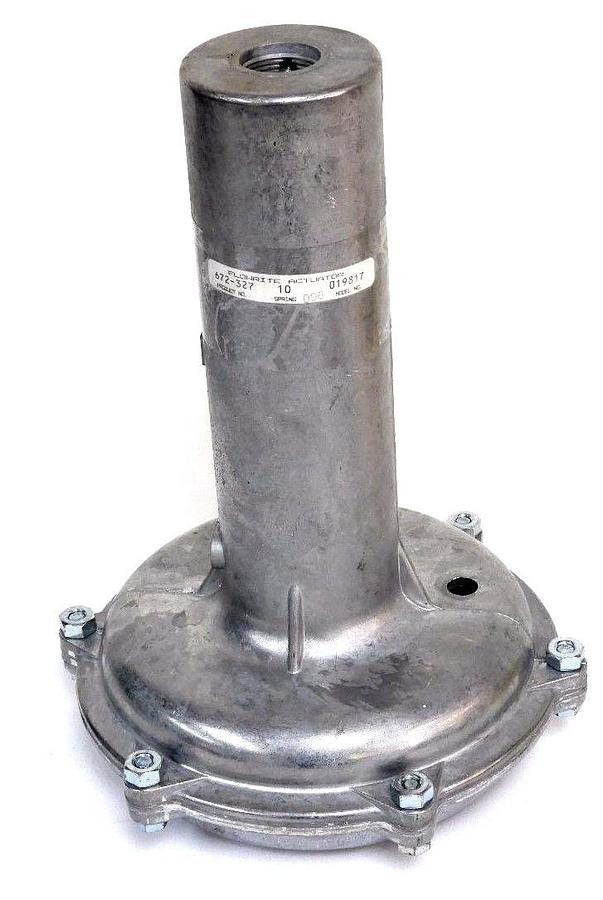 Used NEW FLOWRITE 672-327 LINEAR PNEUMATIC ACTUATOR MODEL 019817 W/O VALVE