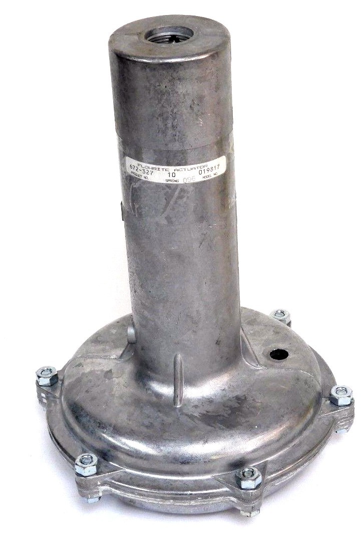 Used NEW FLOWRITE 672-327 LINEAR PNEUMATIC ACTUATOR MODEL 019817 W/O VALVE