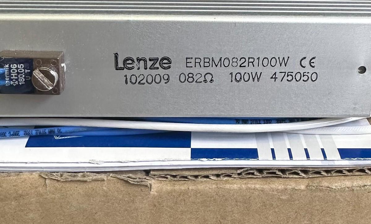 Used NEW LENZE ERBM082R100W BRAKE RESISTOR 100W 102009 28.080520 82OHM