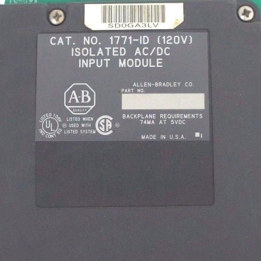 Used ALLEN BRADLEY 1771-ASB SER. B F/W REV. A REMOTE I/O ADAPTER MODULES 1771ASB
