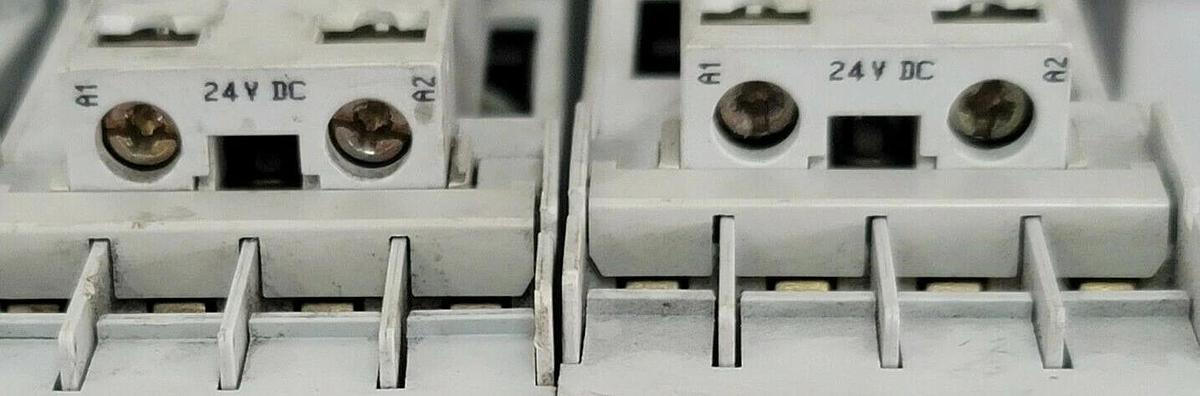 Used LOT OF 8 ALLEN BRADLEY 100-C12Z*10 CONTACTORS SER. A 100C12Z10A, 24V DC