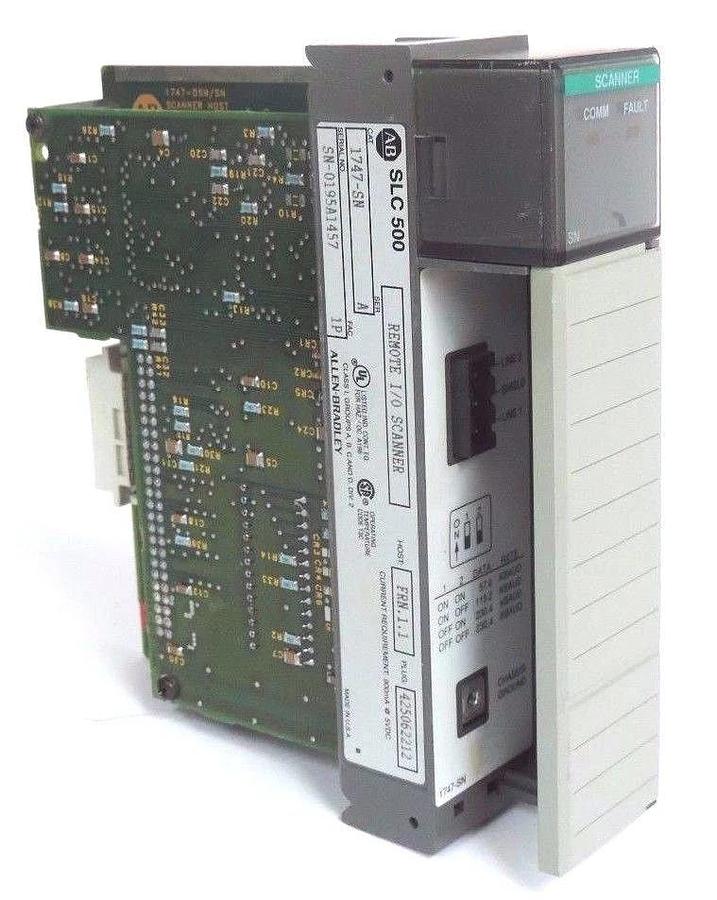 Used ALLEN BRADLEY 1747-SN REMOTE I/O SCANNER 1747SN SER. A FRN: 1.1
