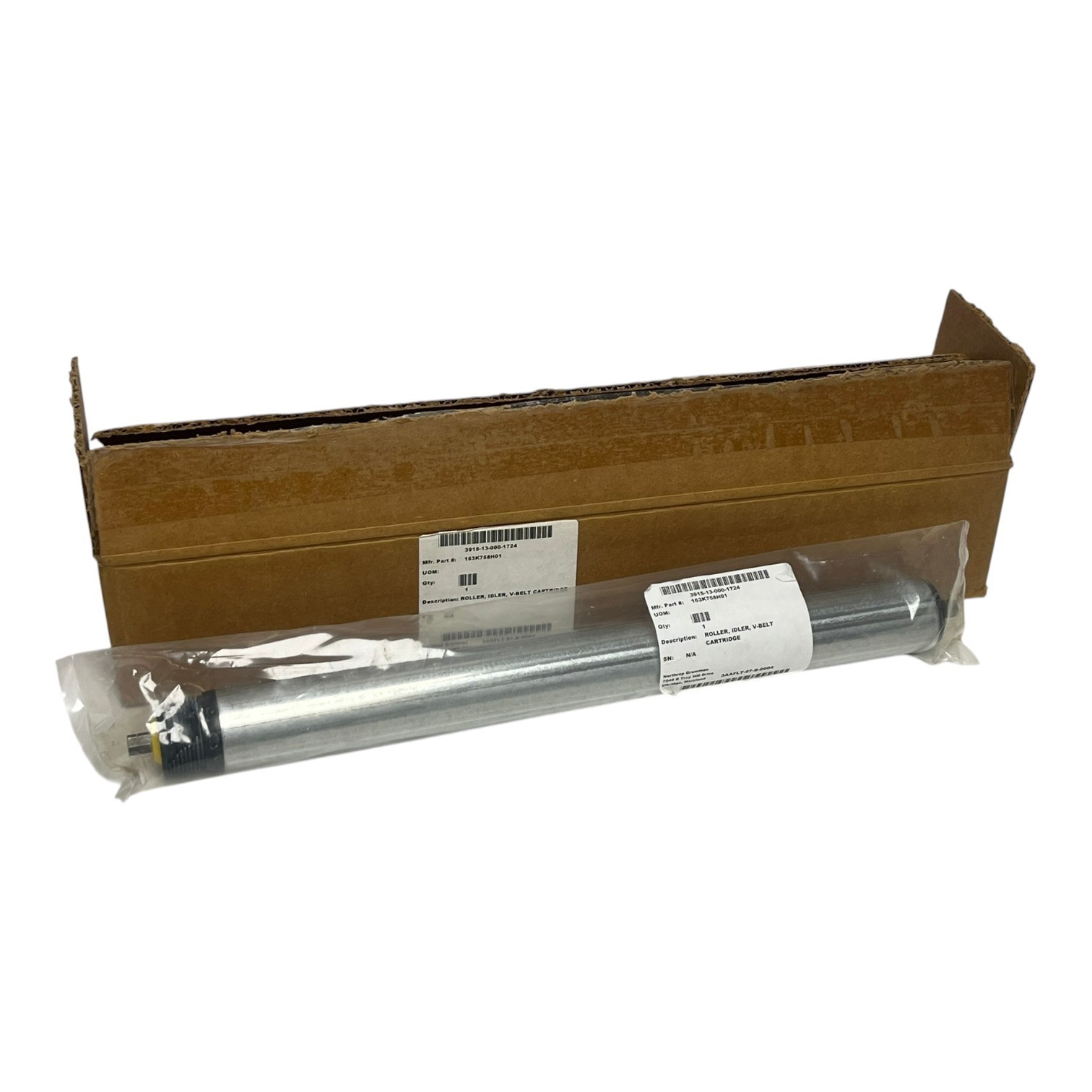 Conveyor V-Belt Cartridge Idler Roller 163K758H01 3915-13-000-1724 NEW SURPLUS