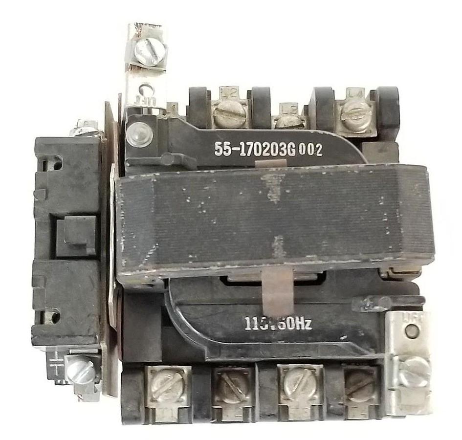 Used GENERAL ELECTRIC 55-170203G002 COIL ASSEMBLY W/ CR305X100J AUXILIARY CONTACT
