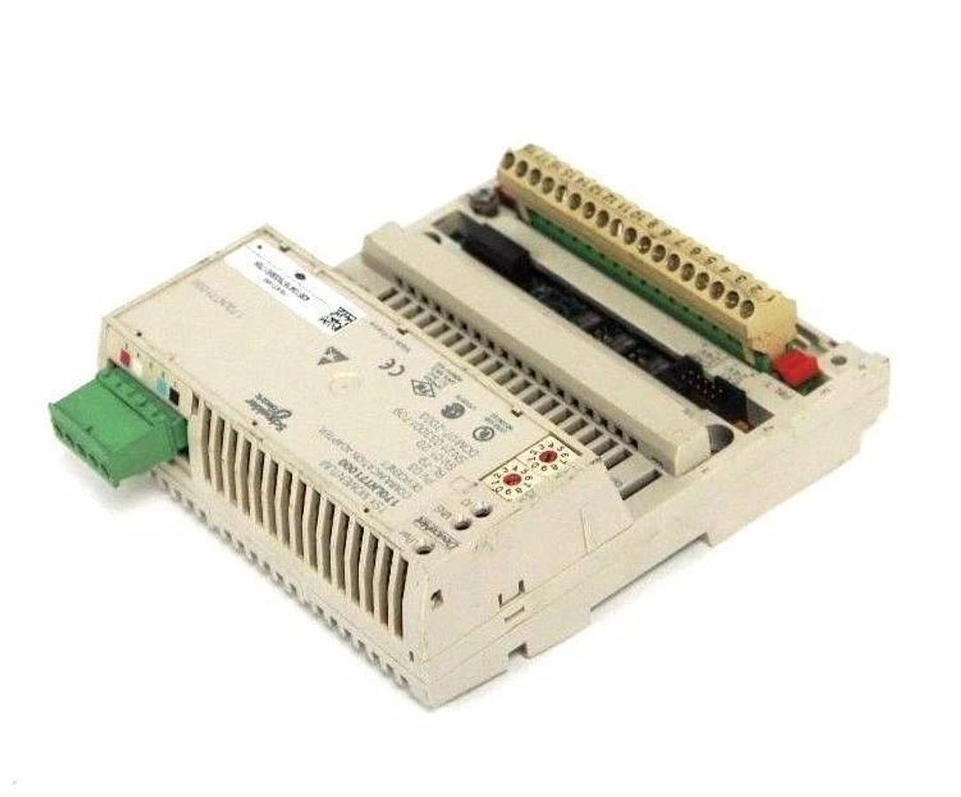 Used SCHNEIDER ELECTRIC 170AEW34000 I/O BASE W/ 170LNT71000 COMMUNICATION ADAPTER