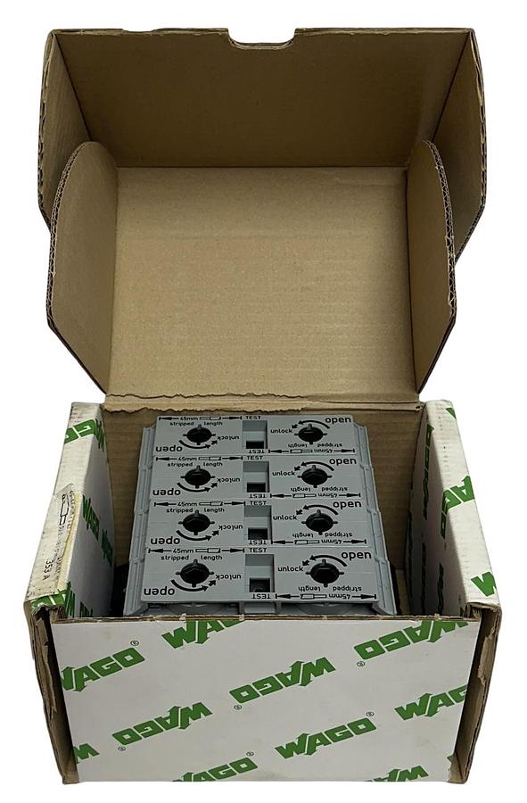 Used 4 WAGO 285-1161 / 60291863 2-CONDUCTOR THROUGH TERMINAL BLOCKS 50-185mm NSMP