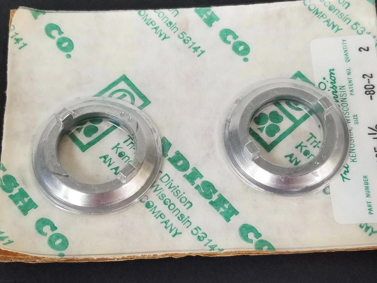 Used LOT OF 2 NEW TRI-CLOVER FE RI0-1-1/2 GASKETS PATENT NO. -80-2
