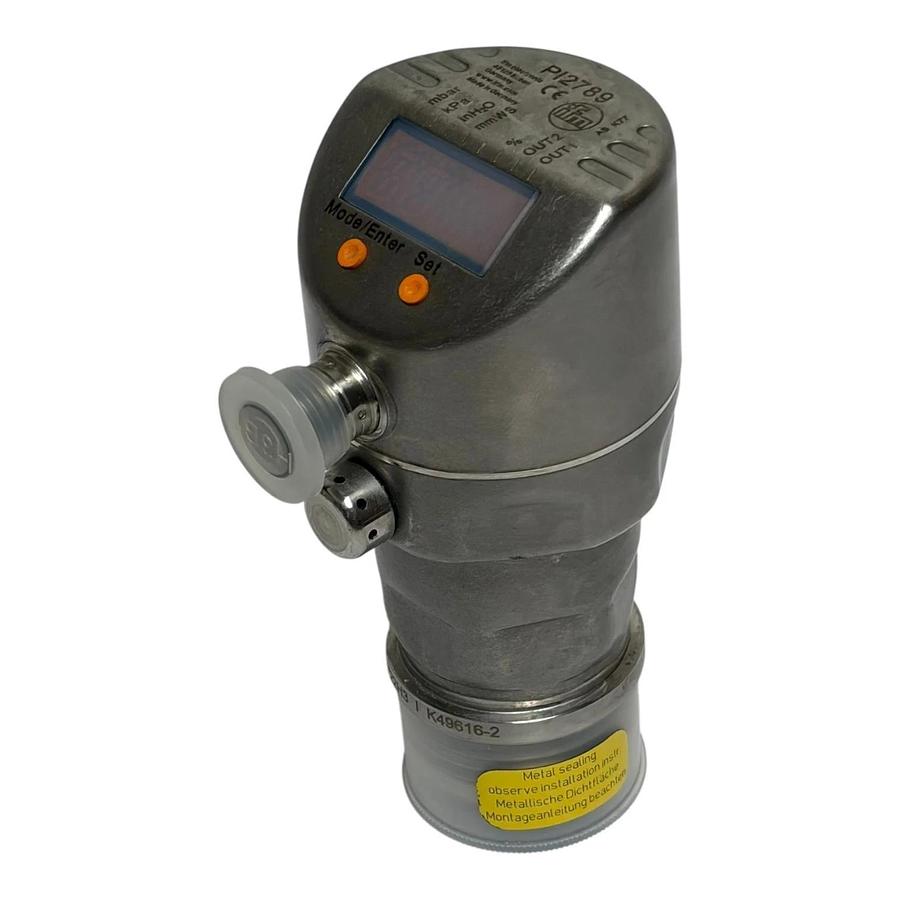 IFM Electronic PI2789 Flush Pressure Sensor with Display IO-Link New Surplus