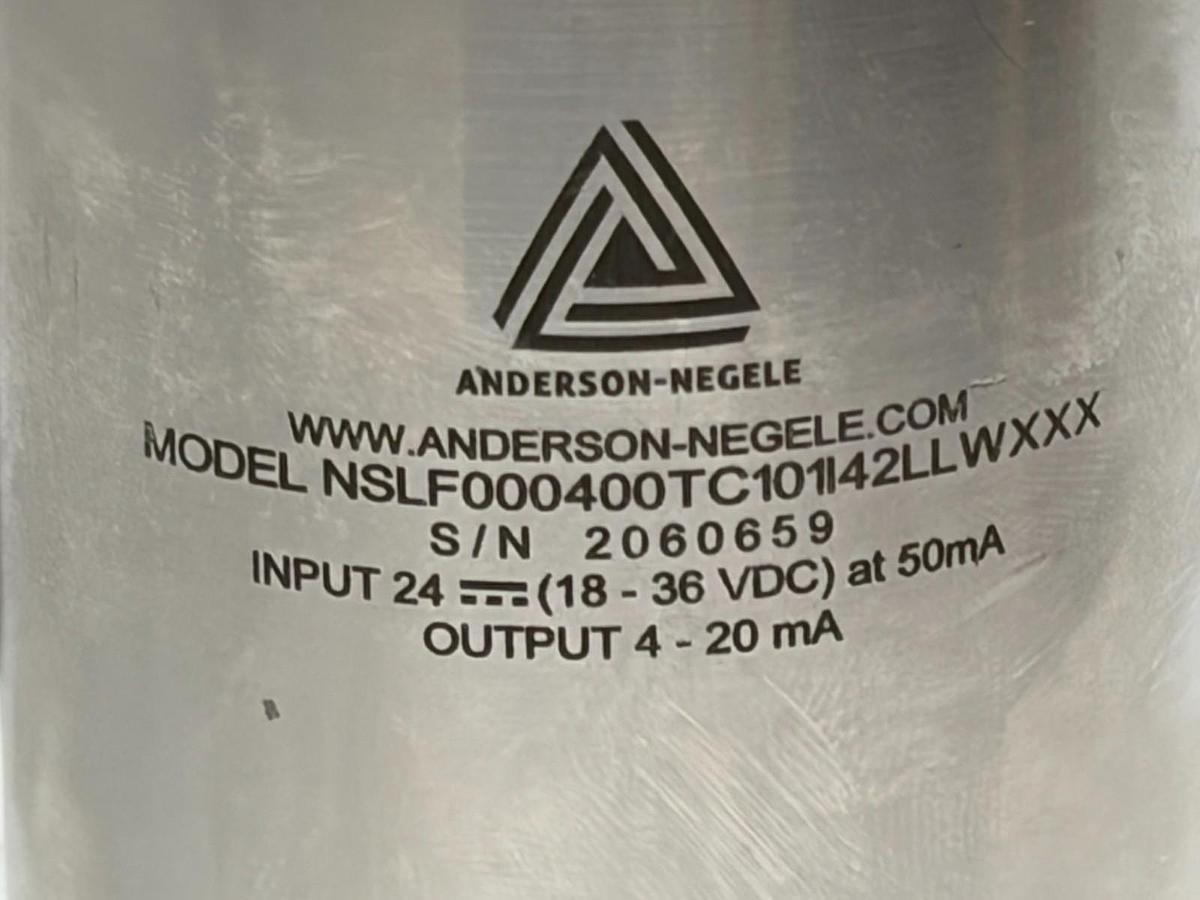 Used Anderson-Negele NSLF000400TC101I42LLWXXX Continuous Level Transmitter As-Is