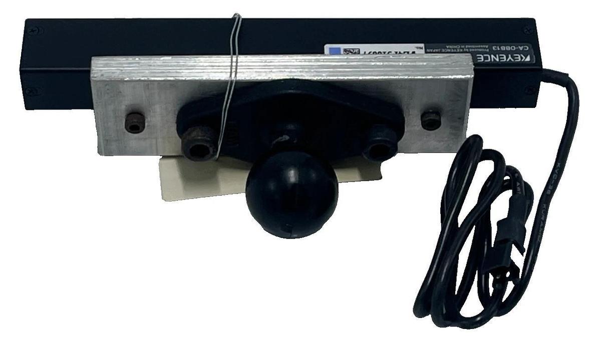 LOT OF 5 KEYENCE CA-DBB13 LED BLUE LIGHT BAR UNIT W/ RAM BALL ADAPTER MOUNT NSNP