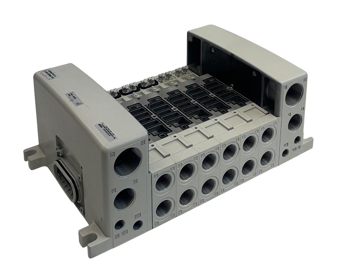 SMC VVSQC41-0603FSD0 / VVSQC410603FSD0 PNEUMATIC VALVE MANIFOLD BASE 6-SLOT NSNP