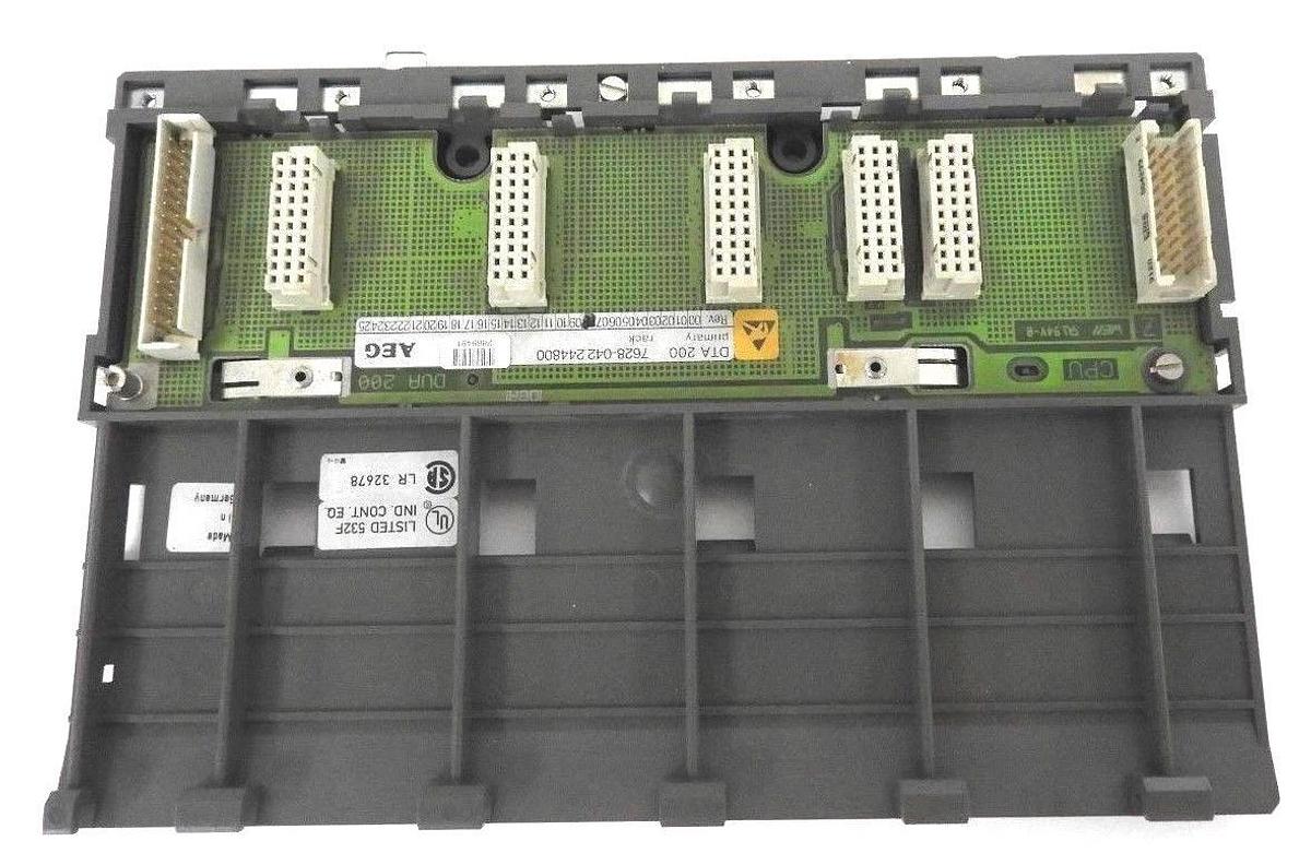 Used AEG MODICON DTA 200 7628-042.244800 SUBRACK SECONDARY 5SLOT REV. 08