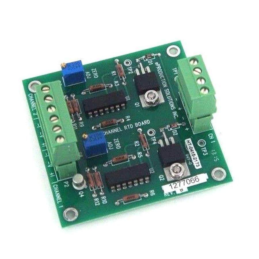 NEW PRODUCTION SOLUTIONS PC90-00006-00 DUAL CHANNEL RTD BOARD  REV B