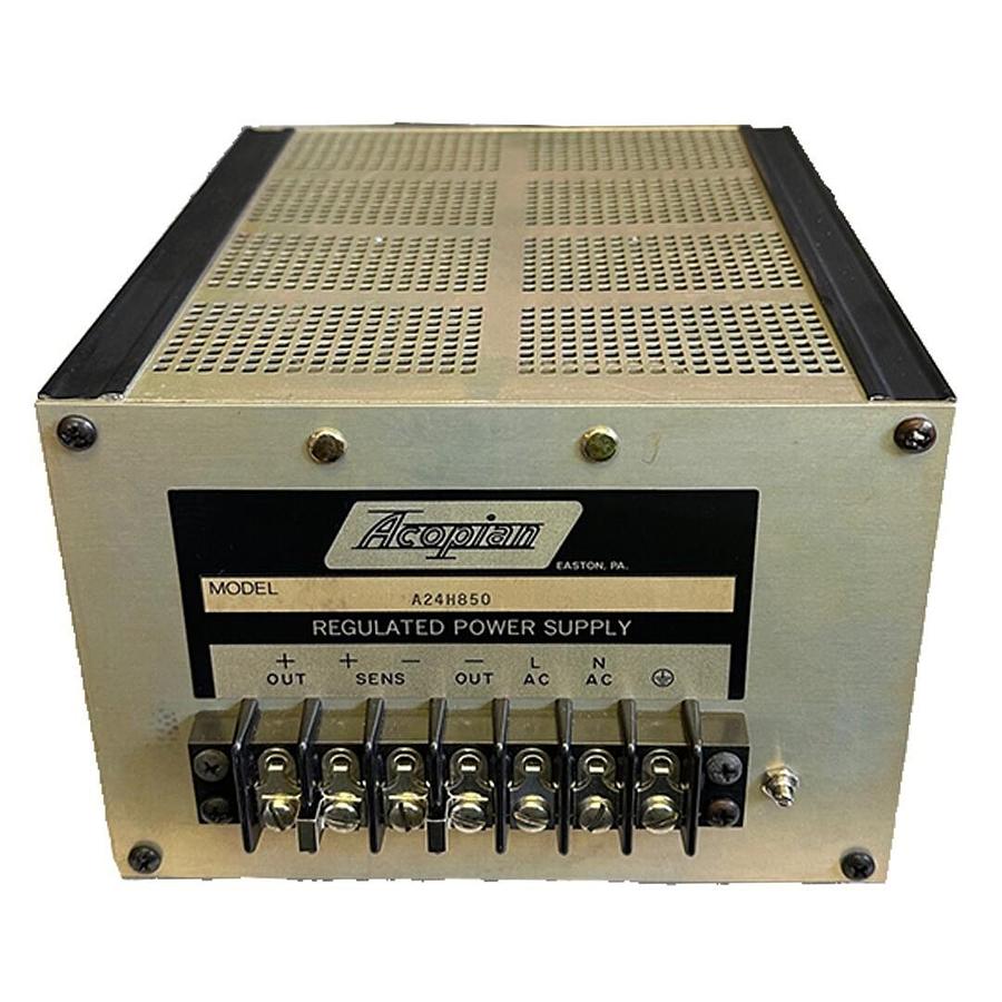 Used NEW ACOPIAN A24H850 REGULATED POWER SUPPLY MODULE AC/DC 24V OUTPUT H8 LINEAR