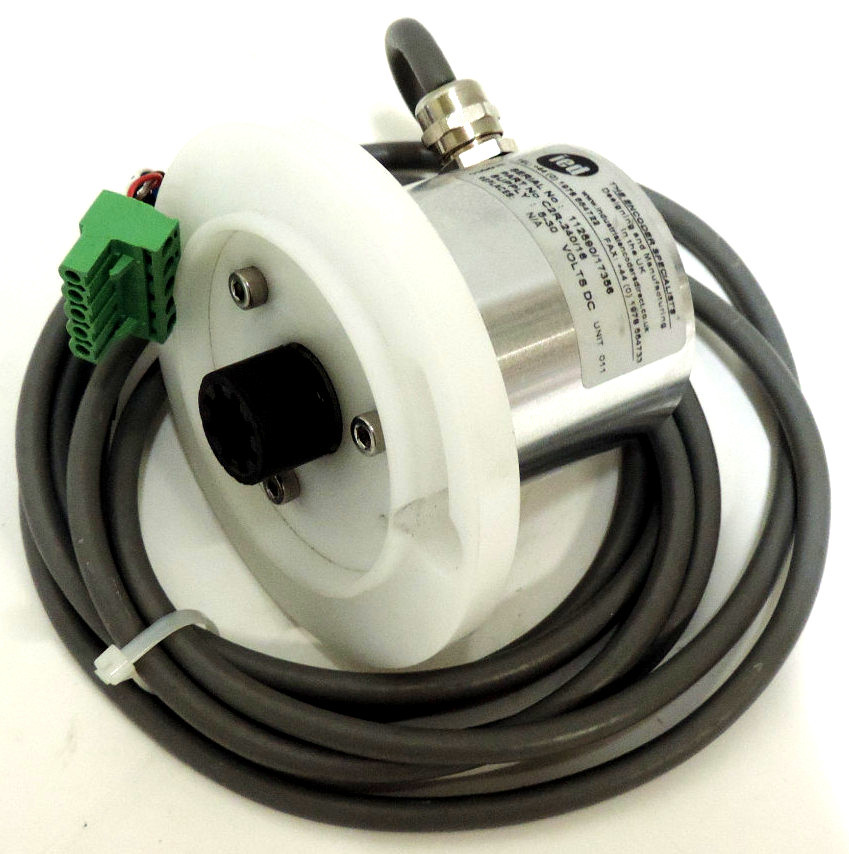 Used IED ENCODER C2R-240/16, SUPPLY: 5-30 VDC W/ MOUNTING FLANGE