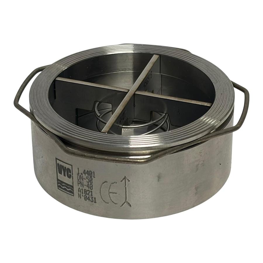 Used VYC Axel Larsson AL53-170 Stainless Disc Check Valve DN50 2" PN40 New