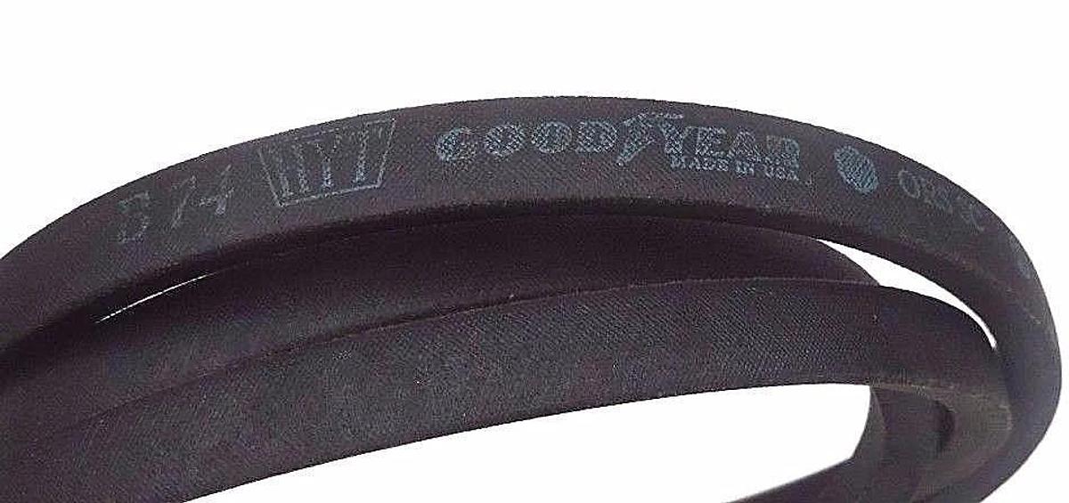 Used LOT OF 3 NEW GOODYEAR B74 HY-T ORS/SC V-BELTS 5/8IN WIDE 77IN LONG