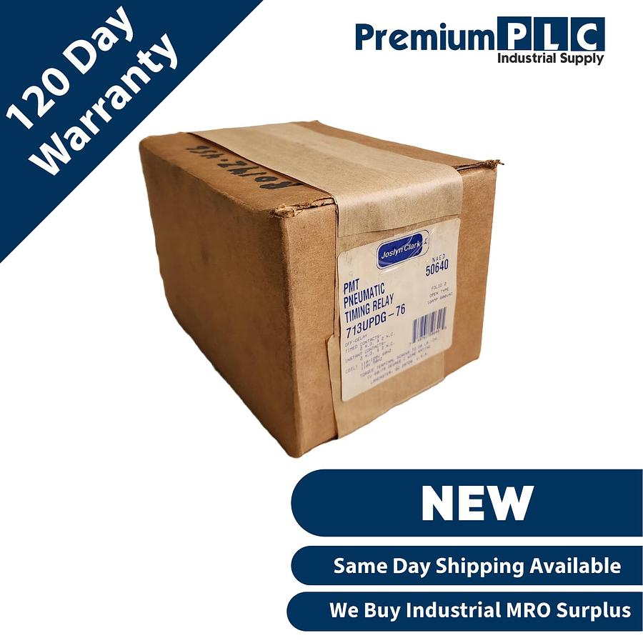 Used NEW JOSLYN CLARK 713UPDG-76 PMT PNEUMATIC TIMING RELAY 713UPDG76 COIL 120V